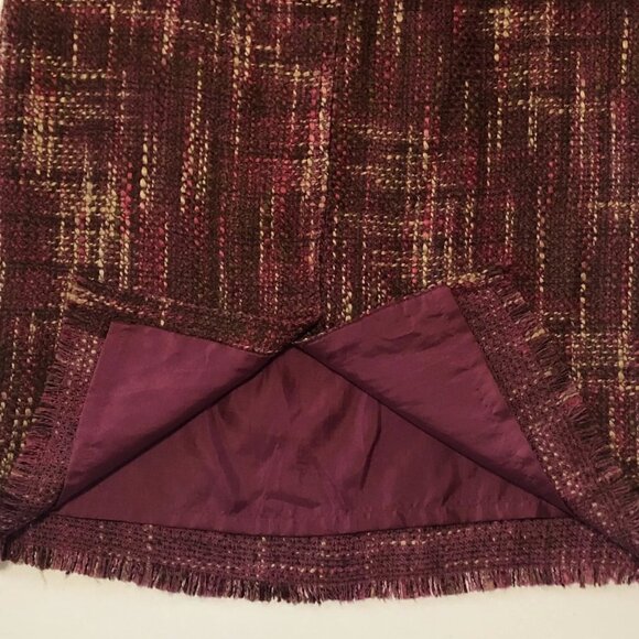 Central Park Womens Tweed Pencil Skirt, Size M - Picture 3 of 8